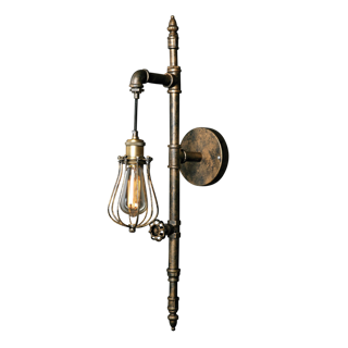 Velegnet væglampe fra Design by grönlund i kobber.